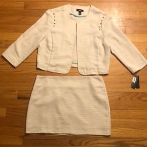Tweed Blazer Skirt Set NWT